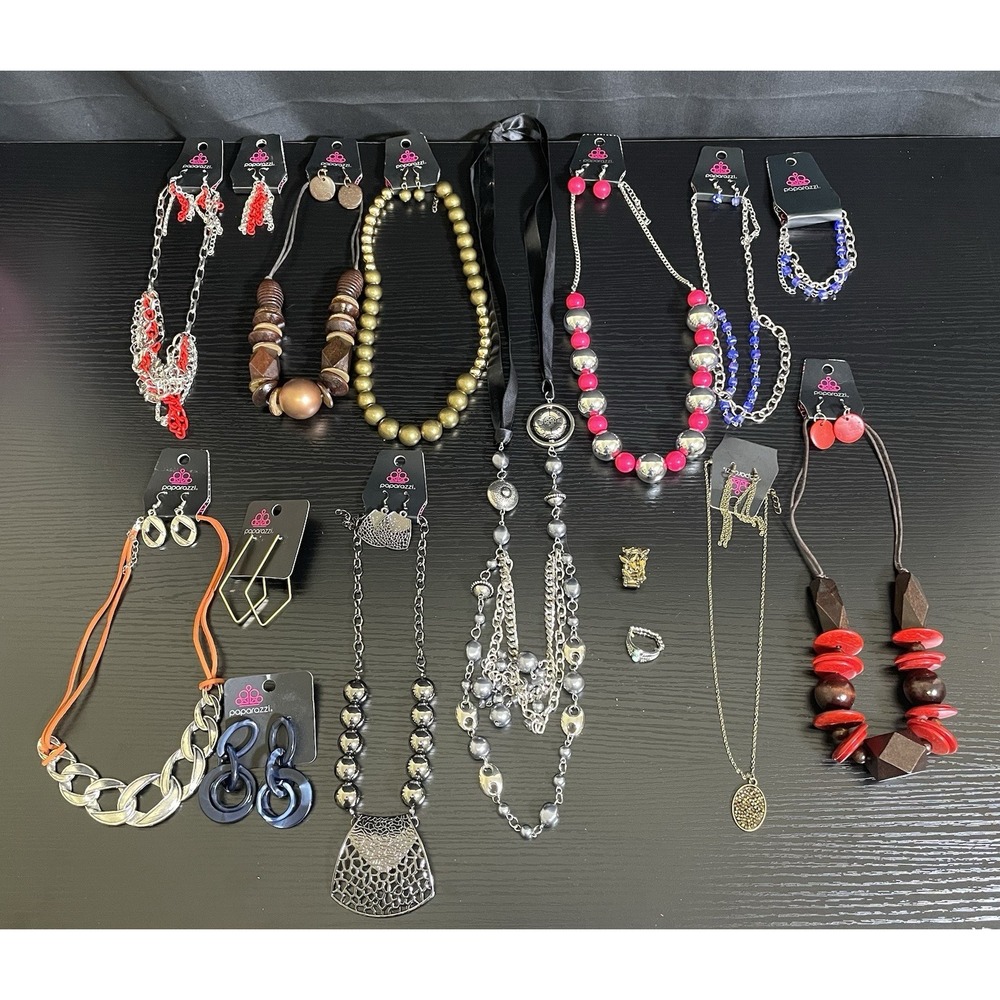 Paparazzi Jewelry Lot 20 Pc Necklaces Earrings Bracelets Mixed Bundle